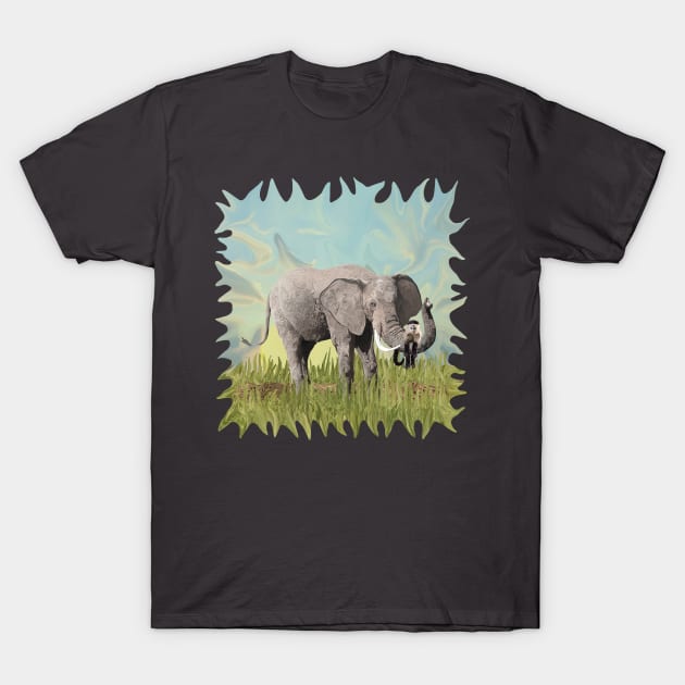 Monkeying Around the Trunk T-Shirt by distortionart